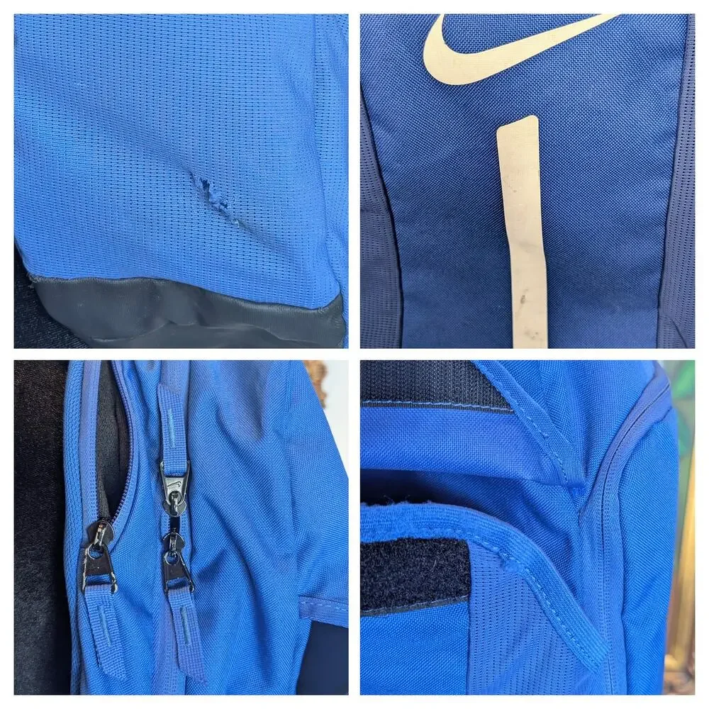Nike FC Barcelona Shield Soccer Backpack Blue Sport Utility School Bag *FLAWS*